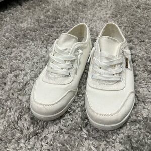 White Canvas Shoes